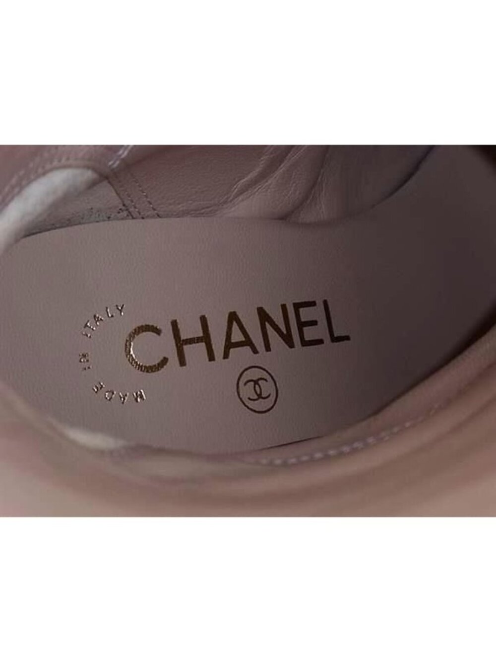 Chanel CC Logo Leather Long 35c Shoes Black - Picture 5 of 6